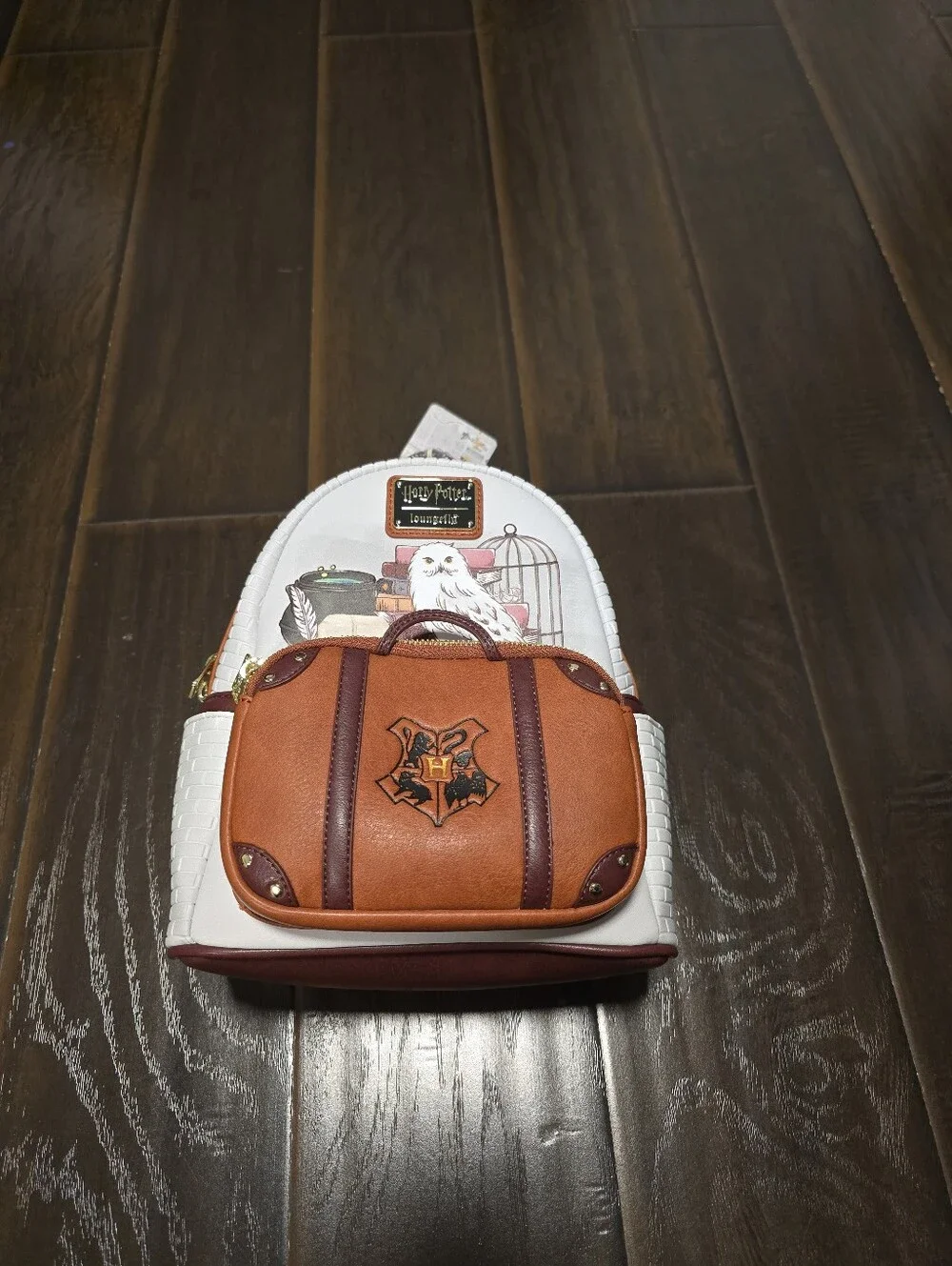 Loungefly Harry Potter Hedwig Suitcase Backpack new with tags purse Hogwarts